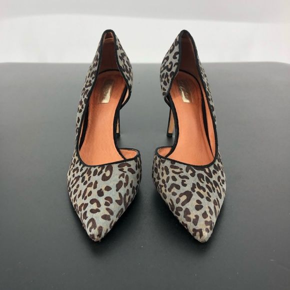 Halogen Leopard Print Heels Calf Hair Marlie D’Orsay Pumps - Picture 5 of 15